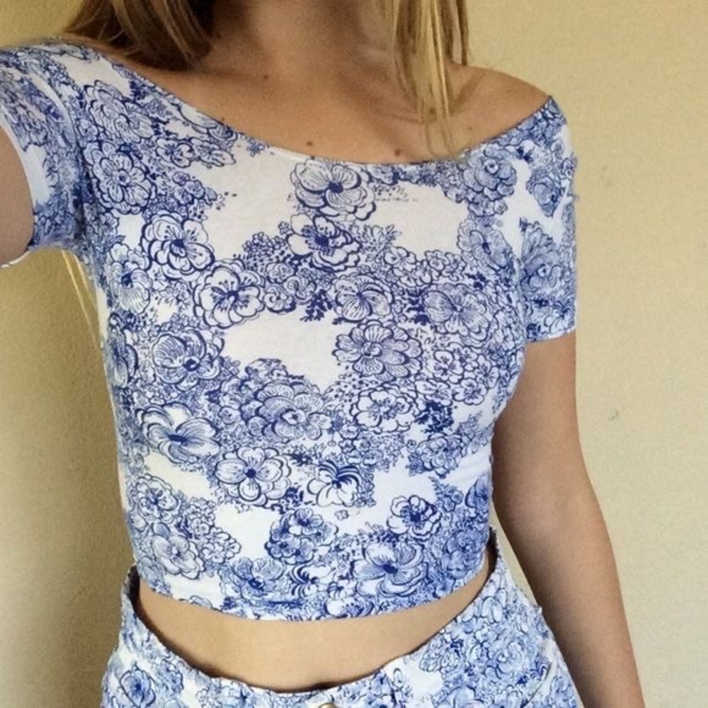 American Apparel matching skirt set